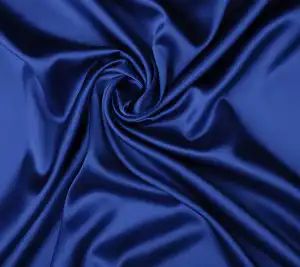 Satyna jedwabna z elastanem - chabrowy kolor - resztka 110 cm x 140 cm