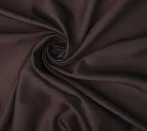 Tafta jedwabna  - kolor ciemny brąz 