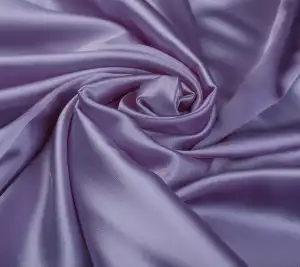 Satyna jedwabna z elastanem - jasno fioletowa
