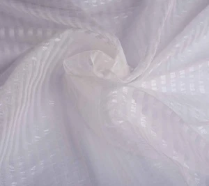 Jedwab biały - organza - sygnowana