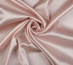 Satyna jedwabna elastyczna 19 momme - pudrowy róż