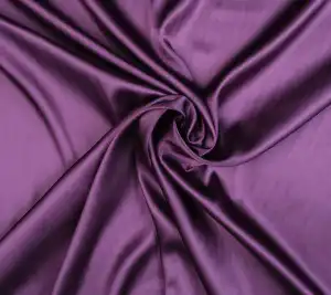Satyna jedwabna z elastanem w kolorze nasyconego fioletu