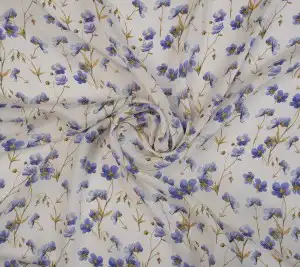 Satyna jedwabna - fioletowe kwiaty 