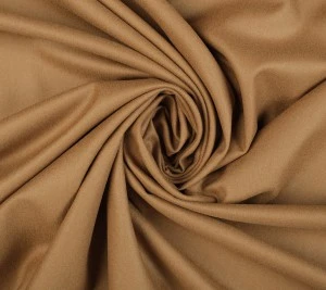 Flanela wełniana ciemny camel - resztka 0,65 cm