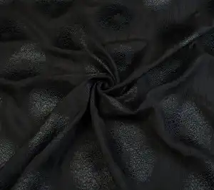 Jedwab fantazyjny czarny z połyskiem