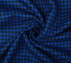 Wełna kostiumowa kurza stopka – royal blue 