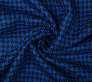 Wełna kostiumowa kurza stopka – royal blue 