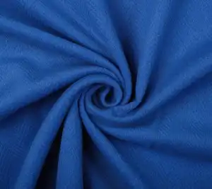  Wełna płaszczowa w kolorze niebieskim