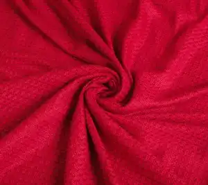 Chanelka wełniana matowa – głęboka czerwień