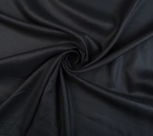 Len w kolorze czarnym Resztka 70 cm x 142 cm