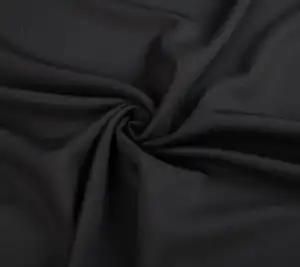 Tkanina wełniana elastyczna – czarna