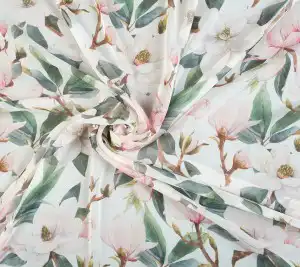 Jedwabny muślin - magnolia Resztka 60 cm x 140 cm