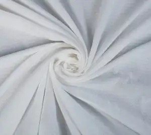 Włoska cienka bawełna strukturalna - biała  