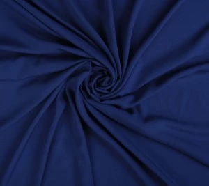  Wiskoza cienka jednolita - niebieska Resztka 80 cm x 145 cm