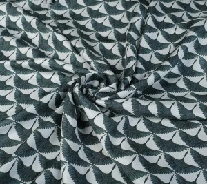 Jedwabny twill drukowany – ptaki