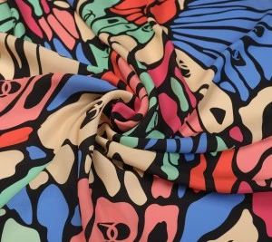 Jedwab satyna z elastanem Chanel Resztka 90 cm x 140 cm
