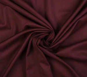 Tkanina wełniana sukienkowa sukienkowa 120s - bordo Resztka 40 cm x 150 cm
