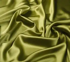 Satyna jedwabna z elastanem - jasna zieleń Resztka 130 cm x 140 cm