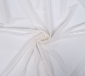 Krepdeszyn jedwabny - Biały