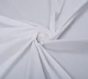 Bawełna elastyczna popelina - biała