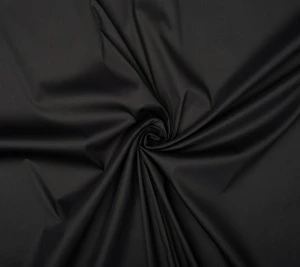Bawełna koszulowa czarna - elastyczna Resztka 135 cm x 140 cm