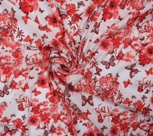 Satyna jedwabna z elastanem  - Resztka 150 cm x140 cm