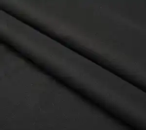 Elastyczna bawełna z wiskozą czarna cienka