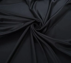 Wełna Charmelaine - czarna Resztka 40 cm x 150 cm