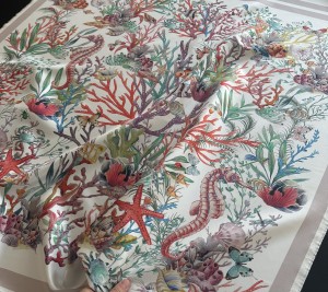 Jedwabna chusta panel twill 100 x 100 cm