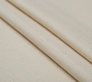 Wełna z bawełną tweed  sygnowana - kremowy