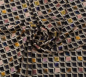 Jedwabny twill – geometryczne wzory diamonds