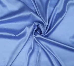 Satyna jedwabna z elastanem – blękitna