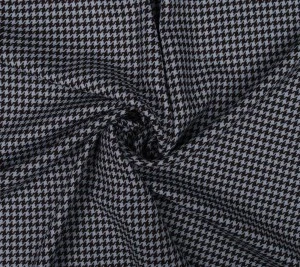 Wełna kostiumowa - niebiesko-brązowa pepitka