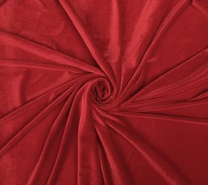 Welur elastyczny nasycona czerwień