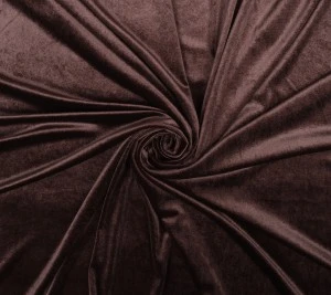 Welur elastyczny jasny brąz