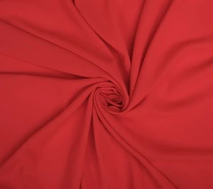 Krepa wełniana Premium - neonowy koral Resztka 90 cm x 150 cm