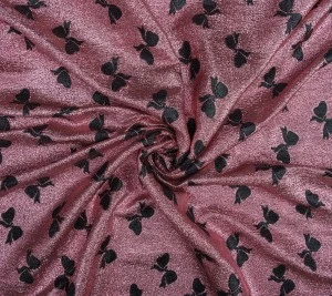 Cienki jedwab z lureksem - kokardy 