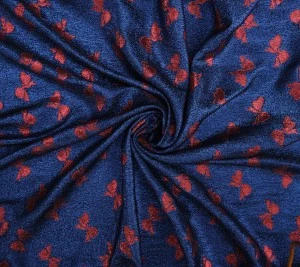 Cienki jedwab z lureksem - kokardy 