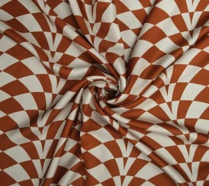 Jedwabny twill – ciepła terakota