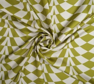 Jedwabny twill – ciepłe zielone jabłko