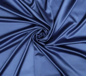 Satyna jedwabna elastyczna premium - denim blue