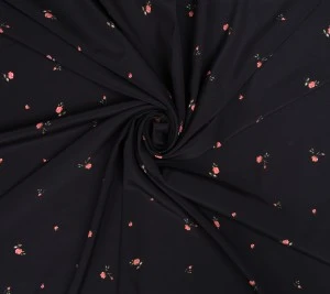 Jedwab elastyczny krepdeszyn  – róże