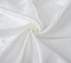 Włoski jedwabny żakard - biały 