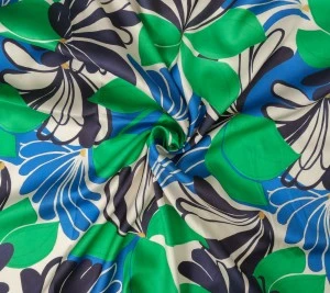 Wiskoza drukowana - śliski twill