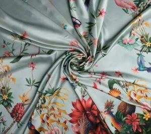 Jedwabna satyna z elastanem - Panel 155 cm x 140 cm