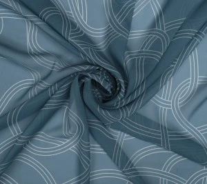 Szyfon jedwabny - dusty blue