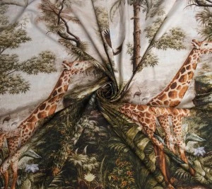 Len z wiskozą Safari - Panel 150 x 150 cm