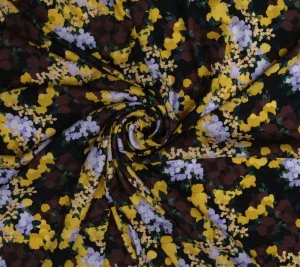 Satyna jedwabna z elastanem - matowa 