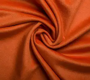 Kaszmir w kolorze pomarańczy - resztka 130 cm x 155 cm