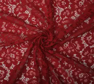 Koronka koderowa czerwona na sukienkę